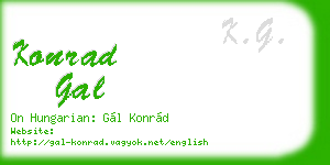 konrad gal business card